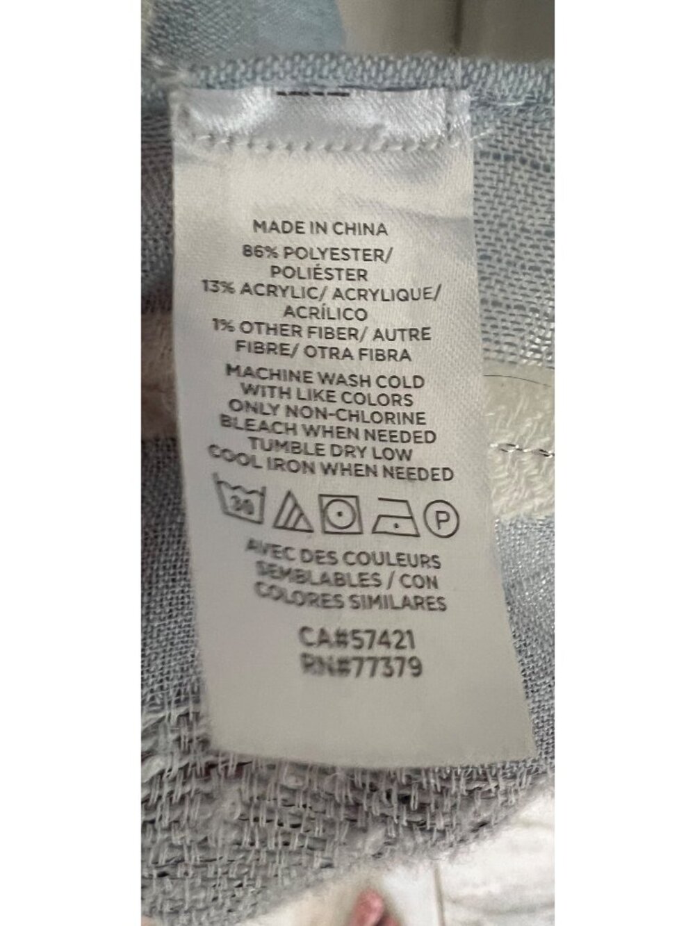 Ann Taylor Blue White Striped Lightweight Kimono Poncho Cardigan Cover Up Coasta - Picture 7 of 7